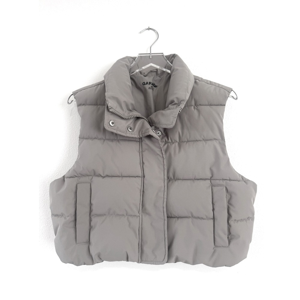Garage | Tech Puffer Vest Muted Grey Y2K